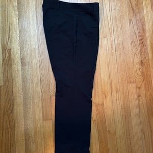 Black straight cut work pants